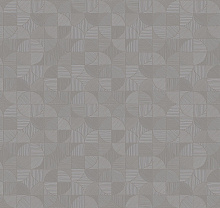 Серые обои с кругами Milassa Status III DM4 011